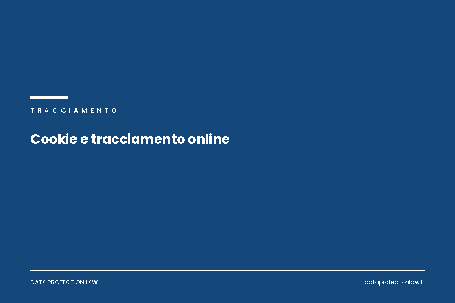 Cookie banner sanzioni: grafica su fondo blu con titolo bianco e nome del sito in basso