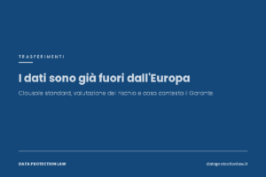 Trasferimento dati extra UE: garanzie del Capo V del GDPR e sanzioni dell'art. 83