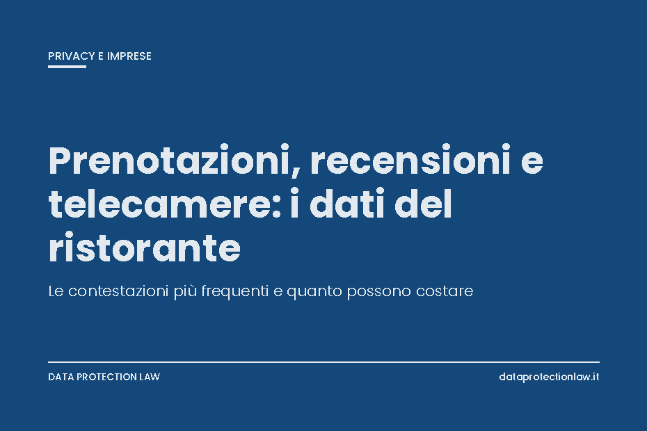 Copertina dell'articolo sulla privacy nei ristoranti a Napoli tra prenotazioni, recensioni e telecamere